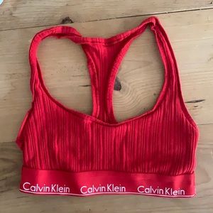Calvin Klein racer back sports bra